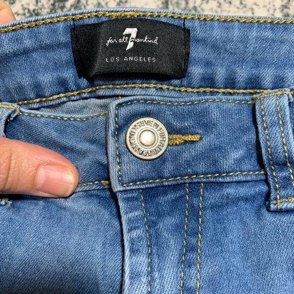 7 For All Mankind girls jean shorts. Size 14. - Picture 4 of 6